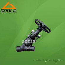 900 ~ 2500lb Joint de pression en acier compact Y modèle Globe Valve (GAJ65H)